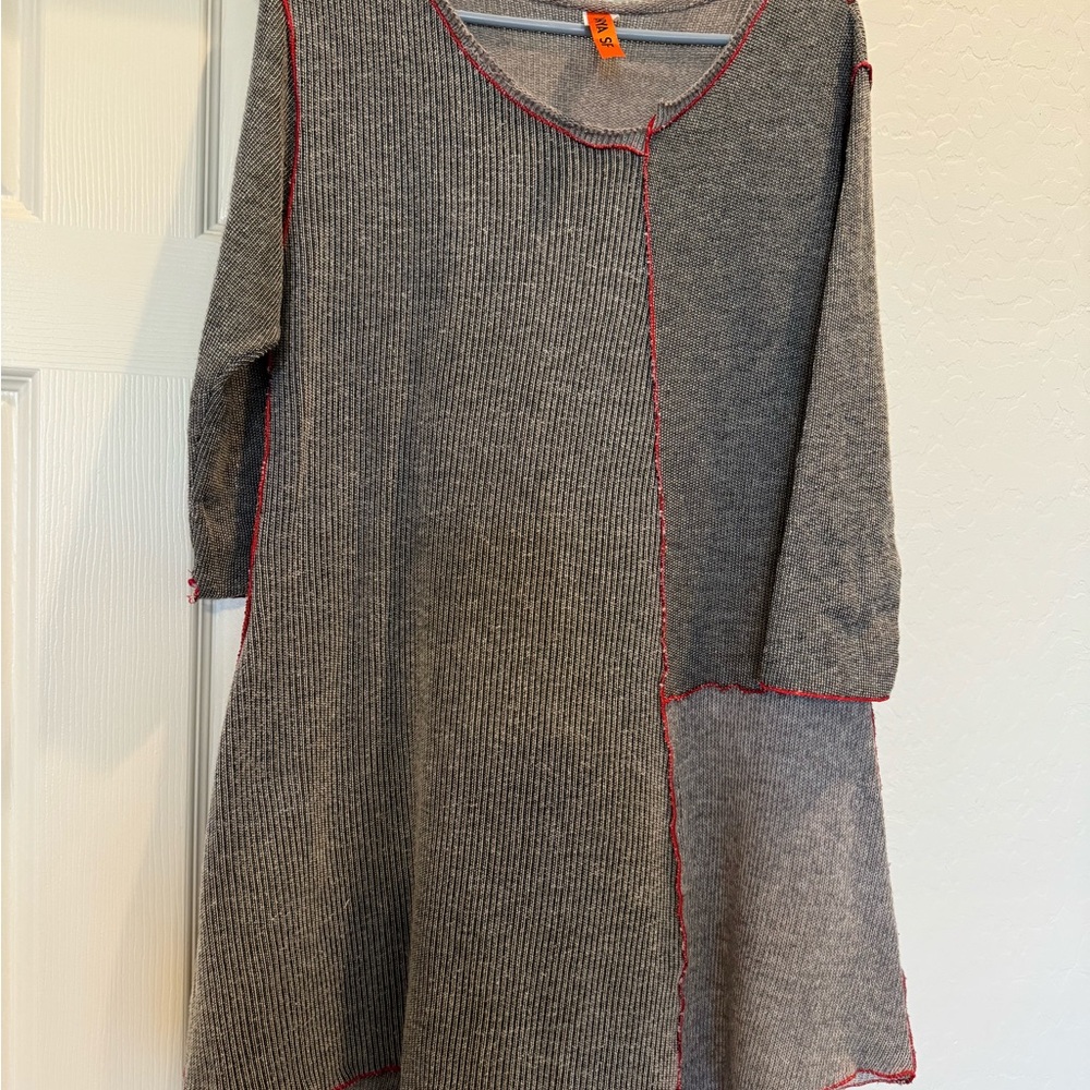 ANYA SF Slip On Tunic Dress Fun, Stretchy, Comfortable reverse stitch